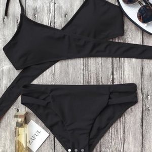 NWT ZAFUL Black Bikini!